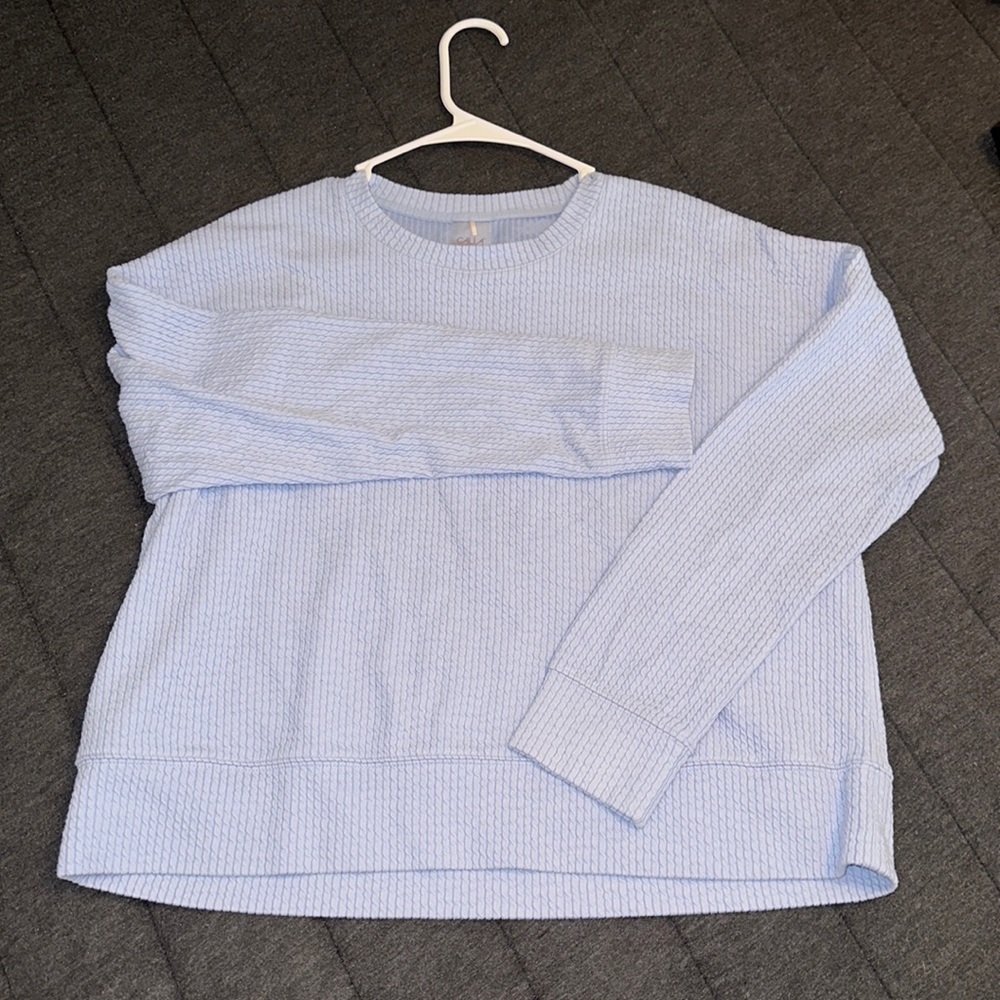 CALIA Women's Smocked Texture Pullover